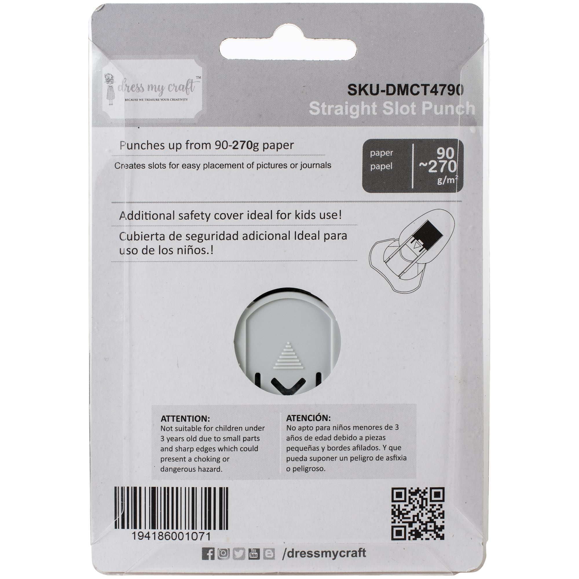 Dress My Craft® Straight Slot Punch